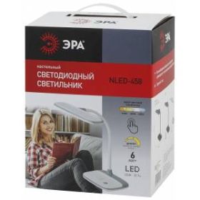ЭРА наст.светильник NLED-458-6W-BK черный (16/96) ‎