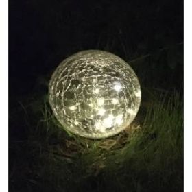 ERASF08-25 ЭРА Садовый светильник Шар на солнечной батарее, 20 LED 20 cм (8/32) ‎