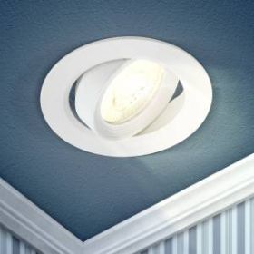 KL LED 22A-5 3K WH Светильник ЭРА светодиодный круглый поворотн. LED SMD 5W 3000K, белый (100/1600) ‎