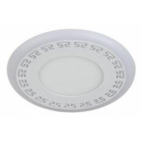 DK LED 12-6 BL Светильник ЭРА светодиодный круглый "синяя подсветка" 3+3W 4000K (60/1080) ‎