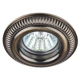 KL51 SB Светильник ЭРА антик "объём" MR16,12V/220V, 50W бронза (100/2400) ‎/ Б0009332