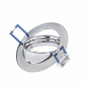 KL1A CH /1 Светильник ЭРА литой простой пов. MR16,12V/220V, 50W хром (100/2100) ‎