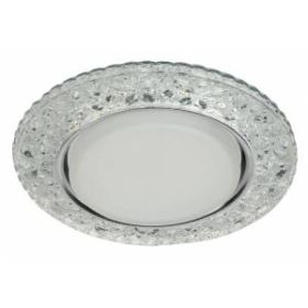 DK LD25 SL/WH Светильник ЭРА декор cо светодиодной подсветкой Gx53, прозрачный (50/800) ‎