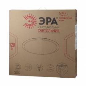Светильник потолочный светодиодный ЭРА Классик с ДУ SPB-6-120-RC "Saturn" 120Вт 3000-6500К 10200Лм прозрачный кант ‎
