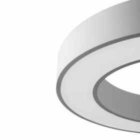 Светильник светодиодный Geometria ЭРА Ring SPO-134-W-40K-056 56Вт 4000К 4200Лм IP40 800*800*80 белый подвесной ‎
