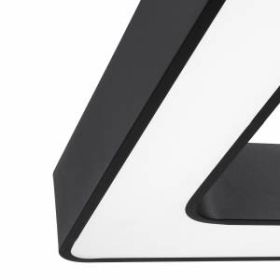 Светильник светодиодный Geometria ЭРА Quadro SPO-161-B-40K-060 60Вт 4000К 5500Лм IP40 600*600*80 черный подвесной ‎