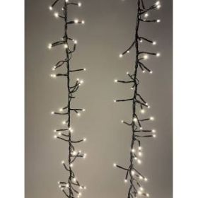 ENIN - GW ЭРА Гирлянда LED Нить Мишура 3,9 м зеленый провод, теплый свет, 220V (24/576) ‎