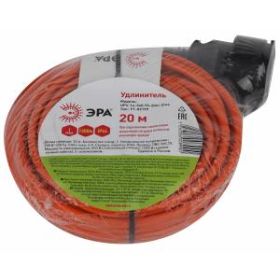 ЭРА Удлинитель силовой UPx-1e-3x0.75-20m-IP44 в бухте c/з 1 гн 20м ПВС 3х0.75 (10/240) ‎