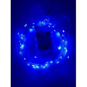 ENIN -5NB ЭРА Гирлянда LED Нить 5 м синий свет, АА (100/2500) ‎