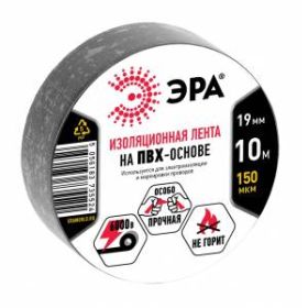 ЭРА ПВХ-изолента 19мм*10м черная (10/500/10000) ‎/ Б0033692