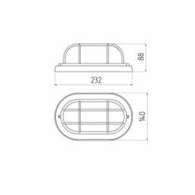 Светильник ЭРА НБО 04-60-022 Кантри дерево/стекло решетка IP54 E27 max 60Вт 232х140 овал орех ‎