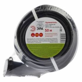 Удлинитель силовой ЭРА UPx-1e-3x2,5-50m-IP44(KG) в бухте с заземлением 1 розетка 50 м КГ 3х2,5мм2 ‎