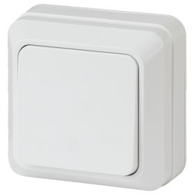 2Э-101-01 Intro Выключатель, 10А-250В, ОУ, б.м.п., Quadro, белый (10/200/3600) ‎/ Б0038836