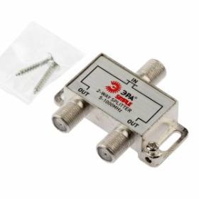 Делитель ТВ ЭРА Simple DS-F-01 2 ответвления под F разъём 5-1000 МГц ‎