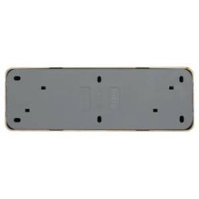 Розетка Intro Quadro 2-208-11 четырехместная с заземлением 4х2P+E, 16А-250В, IP20, открытой установки, сосна ‎