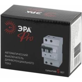 ЭРА Pro Автоматический выключатель дифференциального тока NO-902-17 АВДТ 63 C63 300мА 1P+N тип A (60 ‎