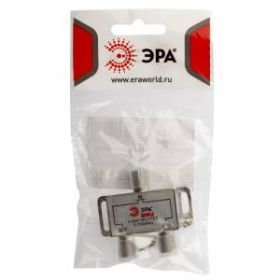 Делитель ТВ ЭРА Simple DS-F-01 2 ответвления под F разъём 5-1000 МГц ‎