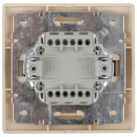 1-106-11 Intro Выключатель тройной, 10А-250В, IP20, СУ, Plano, сосна (10/200/2400) ‎