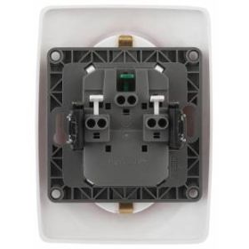 12-2106-01 ЭРА Розетка 2X2P+E Schuko, 16A-250В, IP20, Эра12, белый (10/100/1600) ‎