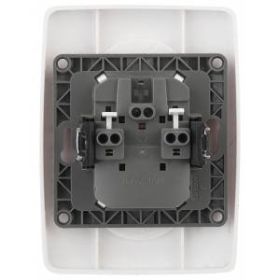 12-2107-01 ЭРА Розетка 2X2P, 16A-250В, IP20, Эра12, белый (10/100/1600) ‎