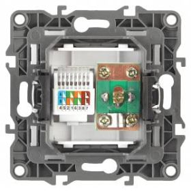 12-3110-15 ЭРА Розетка комбинированная RJ45+TV, IP20, Эра12, перламутр (10/100/3200) ‎