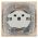 1-201-02 Intro Розетка 2P, 16А-250В, IP20, СУ, Plano, сл.кость (10/200/2400) ‎
