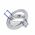 KL1A CH /1 Светильник ЭРА литой простой пов. MR16,12V/220V, 50W хром (100/2100) ‎