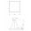 Светильник светодиодный Geometria ЭРА Quadro SPO-164-W-40K-110 110Вт 4000К 17300Лм IP40 800*800*80 белый подвесной ‎