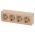 Розетка Intro Quadro 2-208-11 четырехместная с заземлением 4х2P+E, 16А-250В, IP20, открытой установки, сосна ‎/ Б0051135