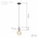 PL13 E27 - 6 RC Подсветка ЭРА Накладной, цоколь Е27, провод 1 м, цвет медь (60/360) ‎