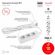 Удлинитель электрический ЭРА U-3e-10m-3x1 с заземлением 3 розетки 10м ПВС 3x1мм2 16А ‎