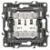 12-3106-01 ЭРА Розетка телефонная двойная 2XRJ11, IP20, Эра12, белый (10/100/3200) ‎