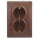 1-205-10 Intro Розетка 2X2P+E Schuko, 16А-250В, IP20, СУ, Plano, венге (10/100/1200) ‎/ Б0030072