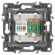 12-3110-15 ЭРА Розетка комбинированная RJ45+TV, IP20, Эра12, перламутр (10/100/3200) ‎